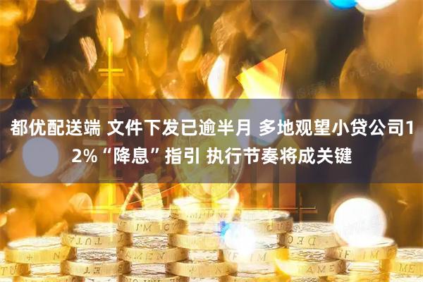 都优配送端 文件下发已逾半月 多地观望小贷公司12%“降息”指引 执行节奏将成关键