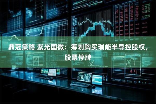 鼎冠策略 紫光国微：筹划购买瑞能半导控股权，股票停牌